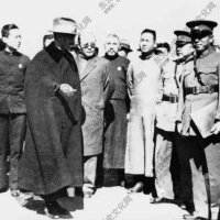 1936年张学良，杨永泰，蒋中正巡视西北