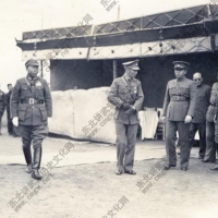 1936年张学良，杨虎城，蒋中正巡视西北
